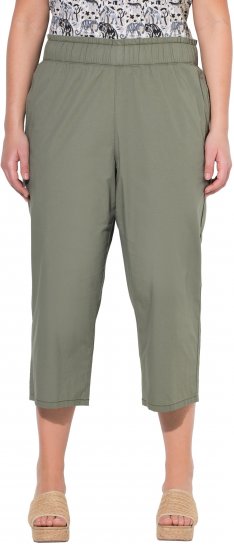 Ulla Popken Stretch Fit Paper Bag Culottes Green - Teksad & Püksid Suuremates Suurustes – Plus Size - 