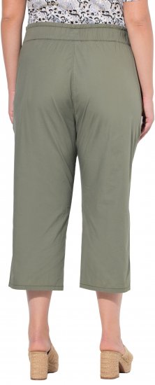 Ulla Popken Stretch Fit Paper Bag Culottes Green - Teksad & Püksid Suuremates Suurustes – Plus Size - 