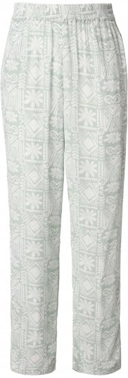 Ulla Popken Animal Print Elastic Waist Pants White - Teksad & Püksid Suuremates Suurustes – Plus Size - 