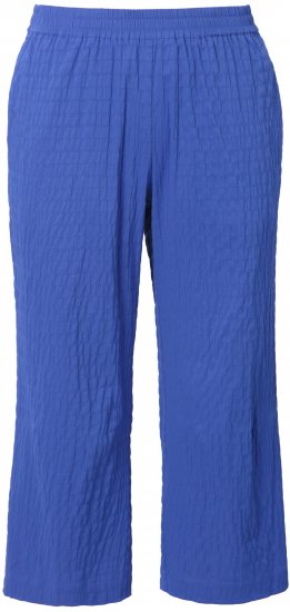 Ulla Popken Textured Elastic Waist Cropped Pants Opal Green - Teksad & Püksid Suuremates Suurustes – Plus Size - 