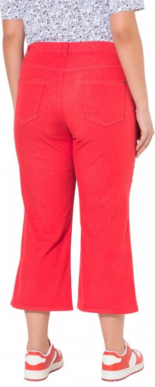Ulla Popken Wide Leg Twill Mary Fit Culottes Neon Red - Teksad & Püksid Suuremates Suurustes – Plus Size - 