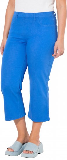 Ulla Popken Wide Leg Twill Mary Fit Culottes Deep Aqua - Teksad & Püksid Suuremates Suurustes – Plus Size - 