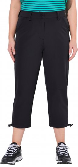 Ulla Popken Ultra Light Triple Function Cropped Softshell Pants Black - Teksad & Püksid Suuremates Suurustes – Plus Size - 
