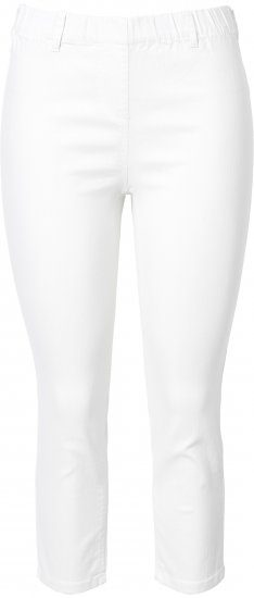 Ulla Popken Cropped Jeggings Snow White - Teksad & Püksid Suuremates Suurustes – Plus Size - 