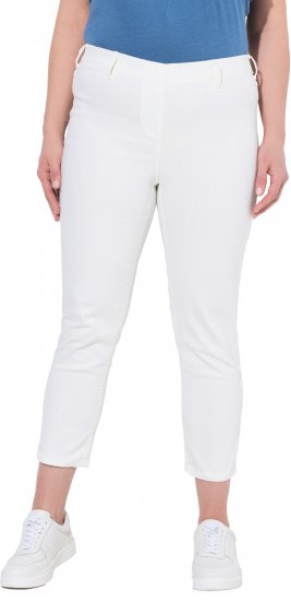 Ulla Popken Cropped Jeggings Snow White - Teksad & Püksid Suuremates Suurustes – Plus Size - 