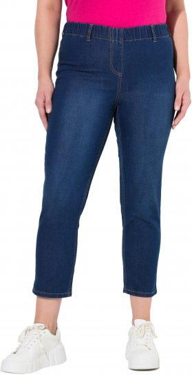Ulla Popken Cropped Jeggings Blue Denim - Teksad & Püksid Suuremates Suurustes – Plus Size - 