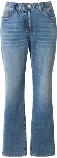 Ulla Popken Bow Embroidery Stretch Fit Jeans Blue Denim - Teksad & Püksid Suuremates Suurustes – Plus Size - 
