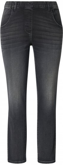 Ulla Popken Vintage Wash Jeggings Black - Teksad & Püksid Suuremates Suurustes – Plus Size - 