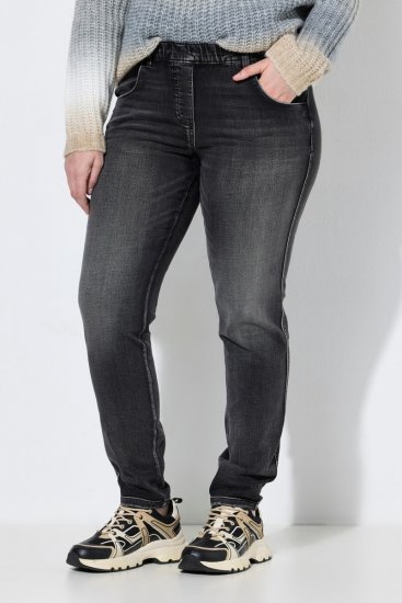 Ulla Popken Vintage Wash Jeggings Black - Retuusid - Retuusid suurtes suurustes