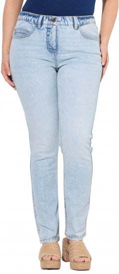 Ulla Popken Slim Leg Stretch Fit Jeans Light Blue Denim - Teksad & Püksid Suuremates Suurustes – Plus Size - 