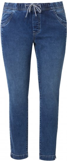 Ulla Popken Drawstring Jeggings Blue - Teksad & Püksid Suuremates Suurustes – Plus Size - 
