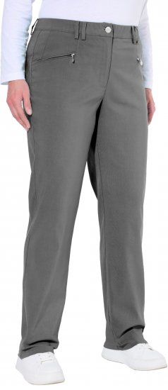Ulla Popken Thermal Stretch Fit Mony Pants Graphite Grey - Teksad & Püksid Suuremates Suurustes – Plus Size - 