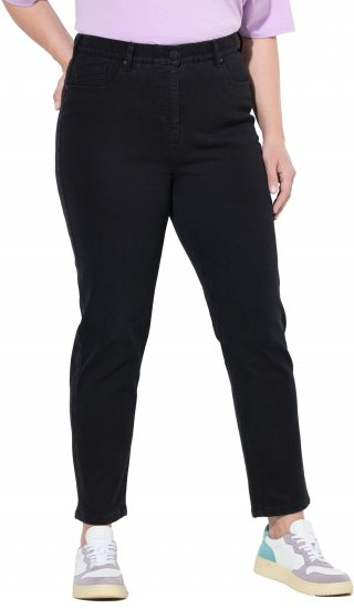 Ulla Popken Stretch Fit Mom Jeans Black - Teksad & Püksid Suuremates Suurustes – Plus Size - 