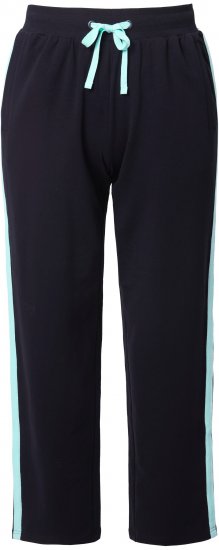 Ulla Popken Side Stripe Elastic Waist Joggers Black - Teksad & Püksid Suuremates Suurustes – Plus Size - 