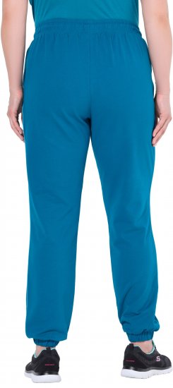 Ulla Popken Contrast Piping Joggers Blue - Teksad & Püksid Suuremates Suurustes – Plus Size - 