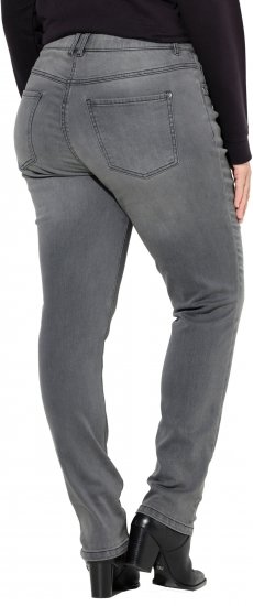 Ulla Popken Rivet Studded Stretch Fit Jeans Grey Denim - Teksad & Püksid Suuremates Suurustes – Plus Size - 