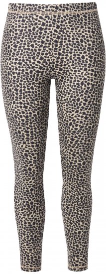 Ulla Popken Leopard Print Ski Leggings Black - Teksad & Püksid Suuremates Suurustes – Plus Size - 