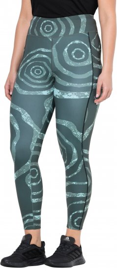 Ulla Popken Quick Drying Ripple Print Sport Leggings Black - Teksad & Püksid Suuremates Suurustes – Plus Size - 