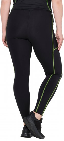 Ulla Popken Neon Seam Quick Drying Performance Leggings Black - Teksad & Püksid Suuremates Suurustes – Plus Size - 