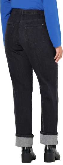 Ulla Popken Rhinestone Studded Jeans Grey - Teksad & Püksid Suuremates Suurustes – Plus Size - 