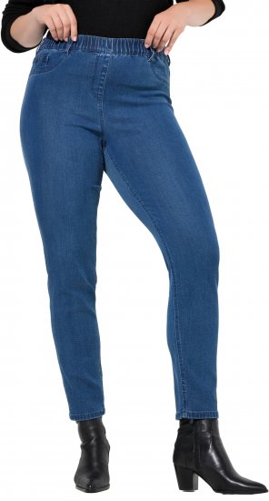 Ulla Popken Denim Five Pocket Jeggings Blue Denim - Teksad & Püksid Suuremates Suurustes – Plus Size - 
