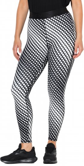 Ulla Popken Polka Dot Performance Leggings Black - Teksad & Püksid Suuremates Suurustes – Plus Size - 