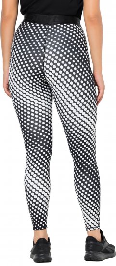 Ulla Popken Polka Dot Performance Leggings Black - Teksad & Püksid Suuremates Suurustes – Plus Size - 
