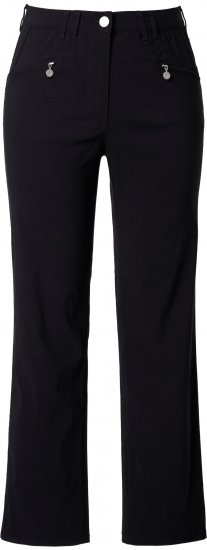 Ulla Popken Bengaline Elastic Waist Pants Black - Teksad & Püksid Suuremates Suurustes – Plus Size - 