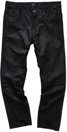 JP1880 Leather Pants Regular Fit Buffalo Nubuck Black - Teksad ja püksid - Meeste suured teksad W40 – W70