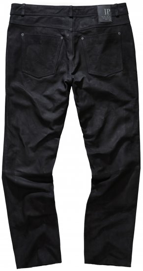 JP1880 Leather Pants Regular Fit Buffalo Nubuck Black - Teksad ja püksid - Meeste suured teksad W40 – W70