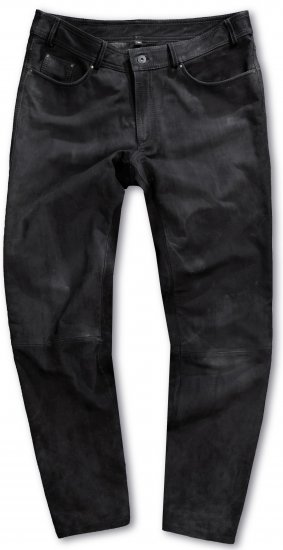 JP1880 Leather Pants Regular Fit Buffalo Nubuck Dark Brown - Teksad ja püksid - Meeste suured teksad W40 – W70