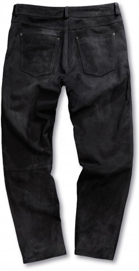 JP1880 Leather Pants Regular Fit Buffalo Nubuck Dark Brown - Teksad ja püksid - Meeste suured teksad W40 – W70