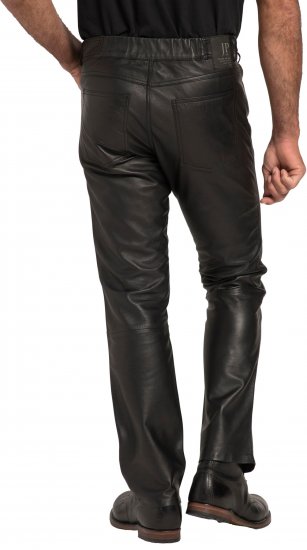 JP1880 Leather Pants Regular Fit Finest Lamb Nappa Black - Teksad ja püksid - Meeste suured teksad W40 – W70