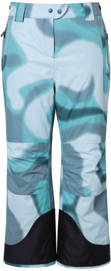 Ulla Popken Hyprar Ski Pants Waterproof Velcro Closure Shaped Knees Ice Green - Teksad & Püksid Suuremates Suurustes – Plus Size - 