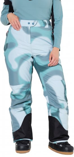 Ulla Popken Hyprar Ski Pants Waterproof Velcro Closure Shaped Knees Ice Green - Teksad & Püksid Suuremates Suurustes – Plus Size - 