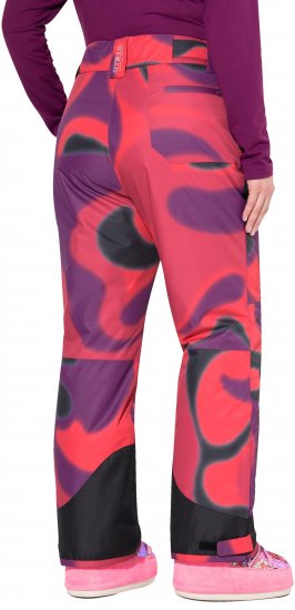 Ulla Popken Hyprar Ski Pants Waterproof Velcro Closure Shaped Knees Berry Pink - Teksad & Püksid Suuremates Suurustes – Plus Size - 