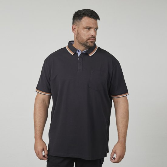 North Latitude 61128 Superflex Pikeepolosärk Must - Polosärgid - Meeste suured polosärgid 2XL – 8XL