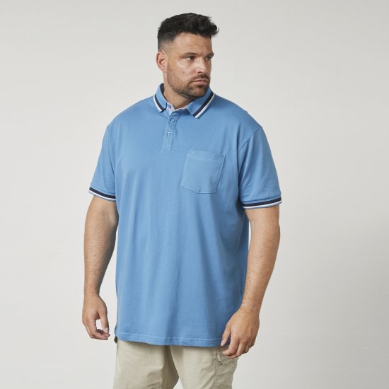 North Latitude 61128 Superflex Pikeepolosärk Sinine - Polosärgid - Meeste suured polosärgid 2XL – 8XL