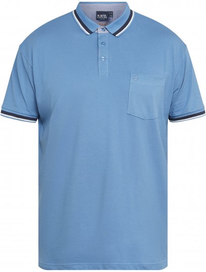 North Latitude 61128 Superflex Pikeepolosärk Sinine - Polosärgid - Meeste suured polosärgid 2XL – 8XL