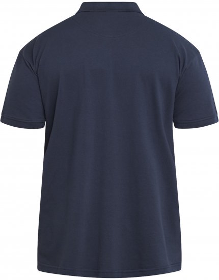 North Latitude 61129 Pikeepolosärk Rinnatikandiga Tumesinine - Polosärgid - Meeste suured polosärgid 2XL – 8XL