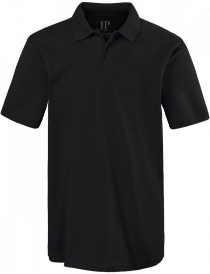 JP1880 702560 Puuvillane pikee polosärk Must - Polosärgid - Meeste suured polosärgid 2XL – 8XL