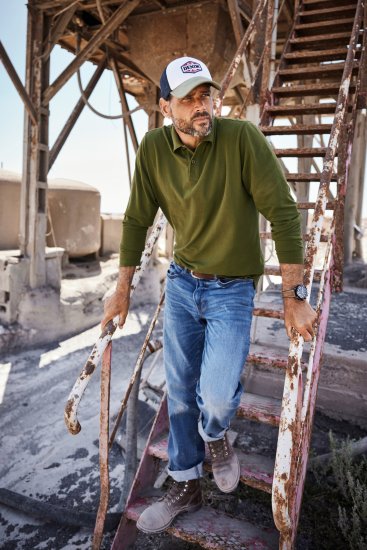 JP1880 Polo Shirt Basic Long Sleeve Pique Moss Green - Polosärgid - Meeste suured polosärgid 2XL – 8XL