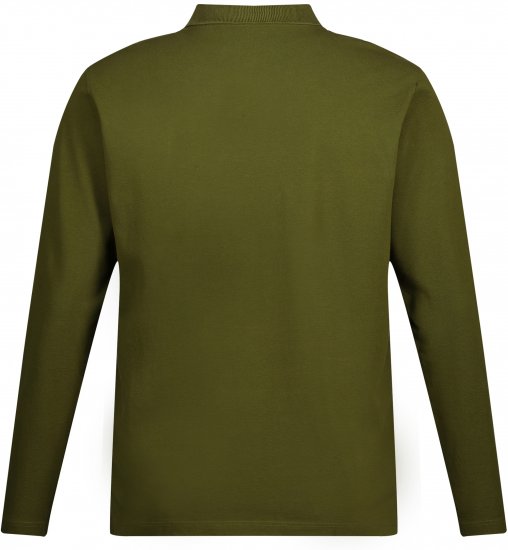 JP1880 Polo Shirt Basic Long Sleeve Pique Moss Green - Polosärgid - Meeste suured polosärgid 2XL – 8XL