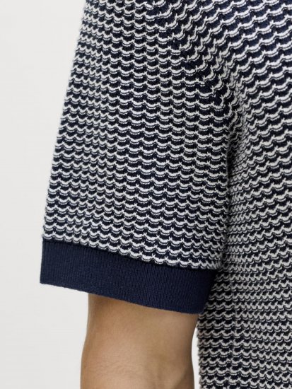 Jack & Jones Blukingsley Knitted Short Sleeve Polo Navy - Särgid - Meeste suured särgid 2XL – 8XL