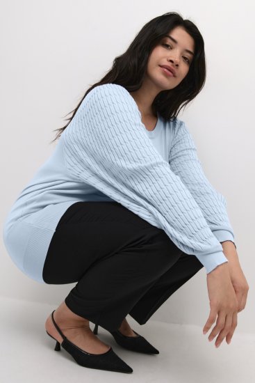 Kaffe Curve Lini Knit Džemper Celestial Blue - Sviitrid ja dressipluusid - 