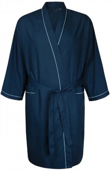 Espionage PJ091 Lightweight Bathrobe Navy - Hommikumantlid/käterätikud - Meeste Hommikumantlid Suured Suurused