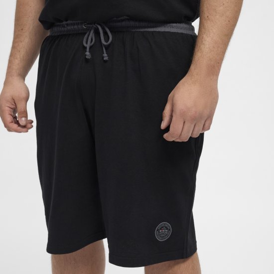 North Latitude Pyjama Shorts Black - Pidžaama/Loungewear - Meeste Pidžaamad Suured Suurused