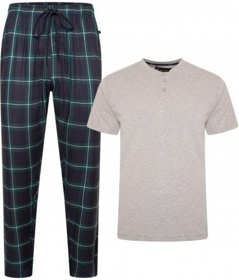 Kam Jeans 896 Lounge Pants and T-Shirt Set Navy/Grey - Pidžaama/Loungewear - Meeste Pidžaamad Suured Suurused