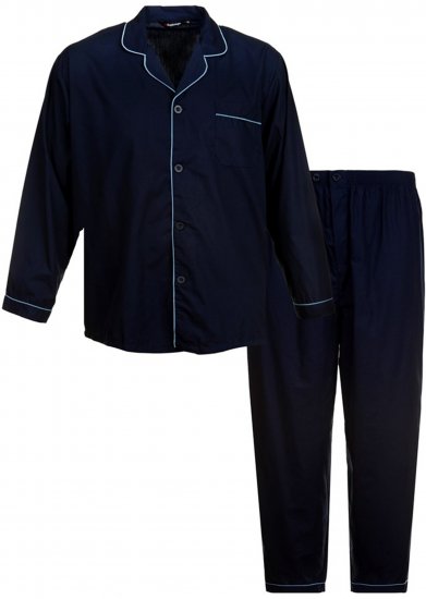 Espionage PJ057A Traditional Pyjama Navy - Pidžaama/Loungewear - Meeste Pidžaamad Suured Suurused