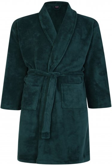 Espionage PJ068 Plain Fleece Gown Navy - Hommikumantlid/käterätikud - Meeste Hommikumantlid Suured Suurused